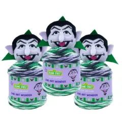 3 Pack Lion Brand&reg; Sesame Street&reg; One Hat Wonder Yarn Count Von Count