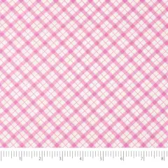 SINGER Pink Check Cotton Fabric