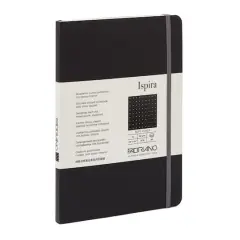 Fabriano&reg; Ispira Dotted A5 Soft-Cover Notebook Black