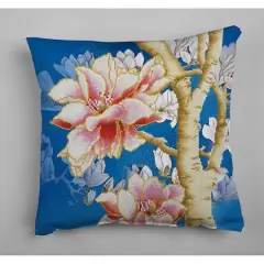 Diamond Dotz&reg; Intermediate Magnolias On Blue 2 Diamond Painting Kit