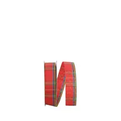 JAM Paper 7/8" x 25yd. Renee Plaid Ribbon