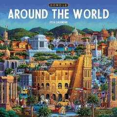 TF Publishing 2024 Around the World Wall Calendar