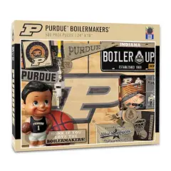 College Team Retro Series 500 Piece Puzzle Purdue Boilermakers Basketball
