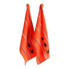 DII&reg; Haunted Houses Embroidered Dishtowel Set