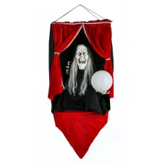 28" Halloween Sound Activated Animated Fortune Teller