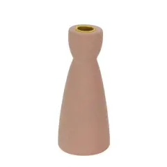 Light Brown Ceramic Taper Candle Holder by Ashland&reg;