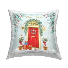Stupell Industries Merry Christmas Winter Doorway Pillow