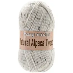 Mary Maxim Natural Alpaca Tweed Yarn Raw Cotton