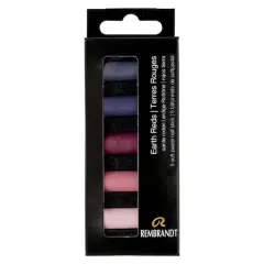 Rembrandt 5 Color Earth Reds Half Stick Soft Pastel Set
