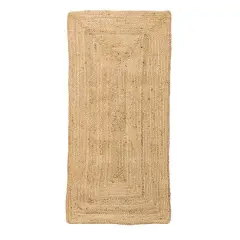 Hello Honey&reg; Natural Boho Woven Seagrass Rug, 48" x 24"