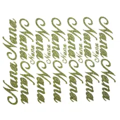 JAM Paper Nana Gold Script Floral Adhesive