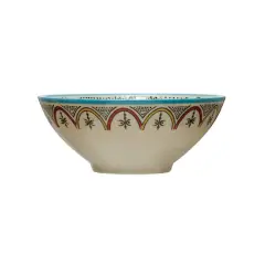 Hello Honey&reg; Multicolor Hand Painted Stoneware Bowl