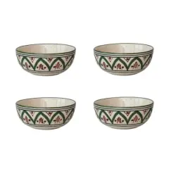 Hello Honey&reg; 4" Mosaic Stoneware Bowls, 4ct.