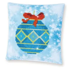 Diamond Dotz&reg; Beginner Blue Bauble Decorative Mini Pillow Kit