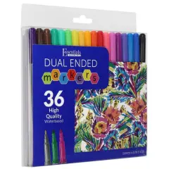 Essentials by Leisure Arts 36 Color Dual Ended Marker Set
