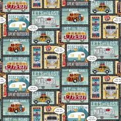 Springs Creative Let's Get Lost Cotton Fabric