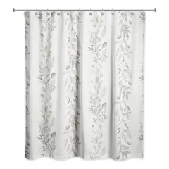 Vines Shower Curtain White