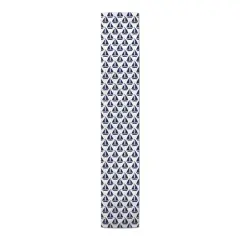Sailboats Indoor/Outdoor Table Runner Navy on White