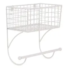 DII&reg; Small Farmhouse Towel Rack Antique White