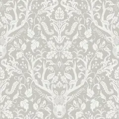 NuWallpaper Taupe Escape To The Forest Peel & Stick Wallpaper