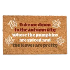 Pumpkins Are Spiced and Leaves Are Pretty Doormat