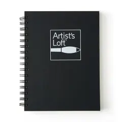 Black Hard Cover Sketchbook by Artist's Loft&trade;, 5.5" x 8.5"