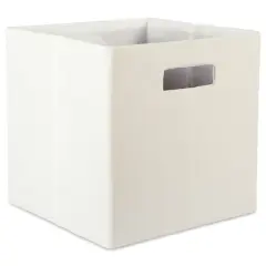 DII&reg; 13" Polyester Solid Storage Cube Off-White