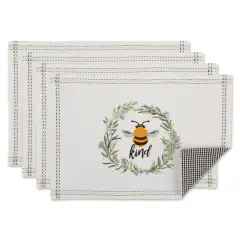 DII&reg; Bee Kind Reversible Embellished Placemats, 6ct. 