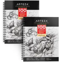 Arteza&reg; 9" x 12" Sketch Books, 2ct.