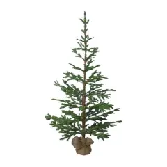 5ft. Unlit Ponderosa Pine Artificial Christmas Tree in Jute Base