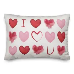 I Heart You 20" x 14" Indoor / Outdoor Pillow