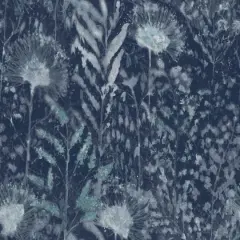 RoomMates Dandelion Peel & Stick Wallpaper Blue
