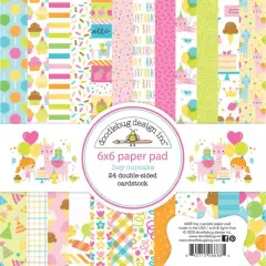 Doodlebug Design Inc.&trade; Petite Prints Hey Cupcake 6" x 6" Paper Pad, 24 Sheets