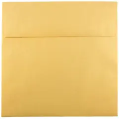 JAM Paper 8.5" x 8.5" Square Premium Invitation Envelopes, 25ct. Metallic Gold Stardream