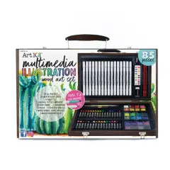 Art 101 Multimedia Illustration Wood Art Set