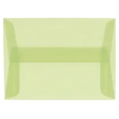 JAM Paper A1 Translucent Vellum Invitation Envelopes, 25ct. Leaf Green