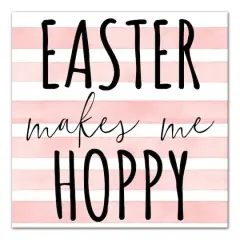 Easter Makes Me Hoppy Canvas Art