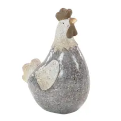 Grey Polystone Country Birds Garden Sculpture, 8" x 5" x 13"