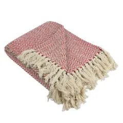 DII&reg; Tango Red Chevron Handloom Throw