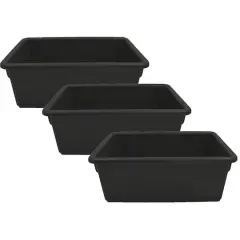 Jonti-Craft&reg; 5.3" Cubbie Tray, 3ct. Black