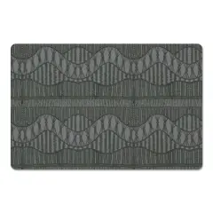Lace Pattern Floor Mat Charcoal
