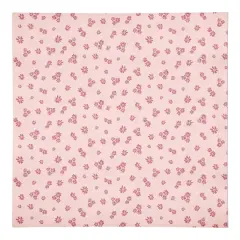 Daisy Pattern Cotton Twill Napkin Pink