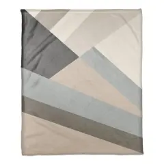 Abstract Geometric 50" x 60" Coral Fleece Blanket