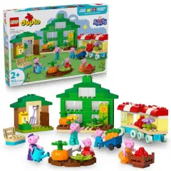 LEGO&reg; DUPLO&reg; Peppa Pig Grandpa Pig&rsquo;s Garden and Greenhouse Building Set 10461
