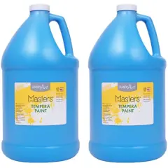 Handy Art&reg; Little Masters&reg; Tempera Paint Gallon, 2ct. Light Blue
