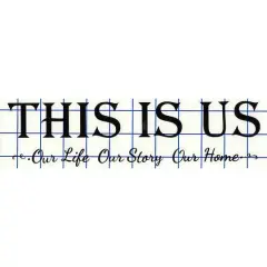 Leisure Arts&reg; Vinyl Matte Black This Is Us Decal