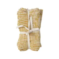 Hello Honey&reg; Yellow Kuba Cloth Print Cotton Napkins, 4ct.