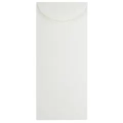 JAM Paper 4.75" x 11" Bright White Wove Strathmore Business Envelopes, 50ct.