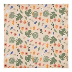 Floral Summer Palms 10" x 10" Cotton Twill Napkin