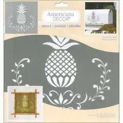 DecoArt&reg; Americana D&eacute;cor Posh Pineapple Stencil